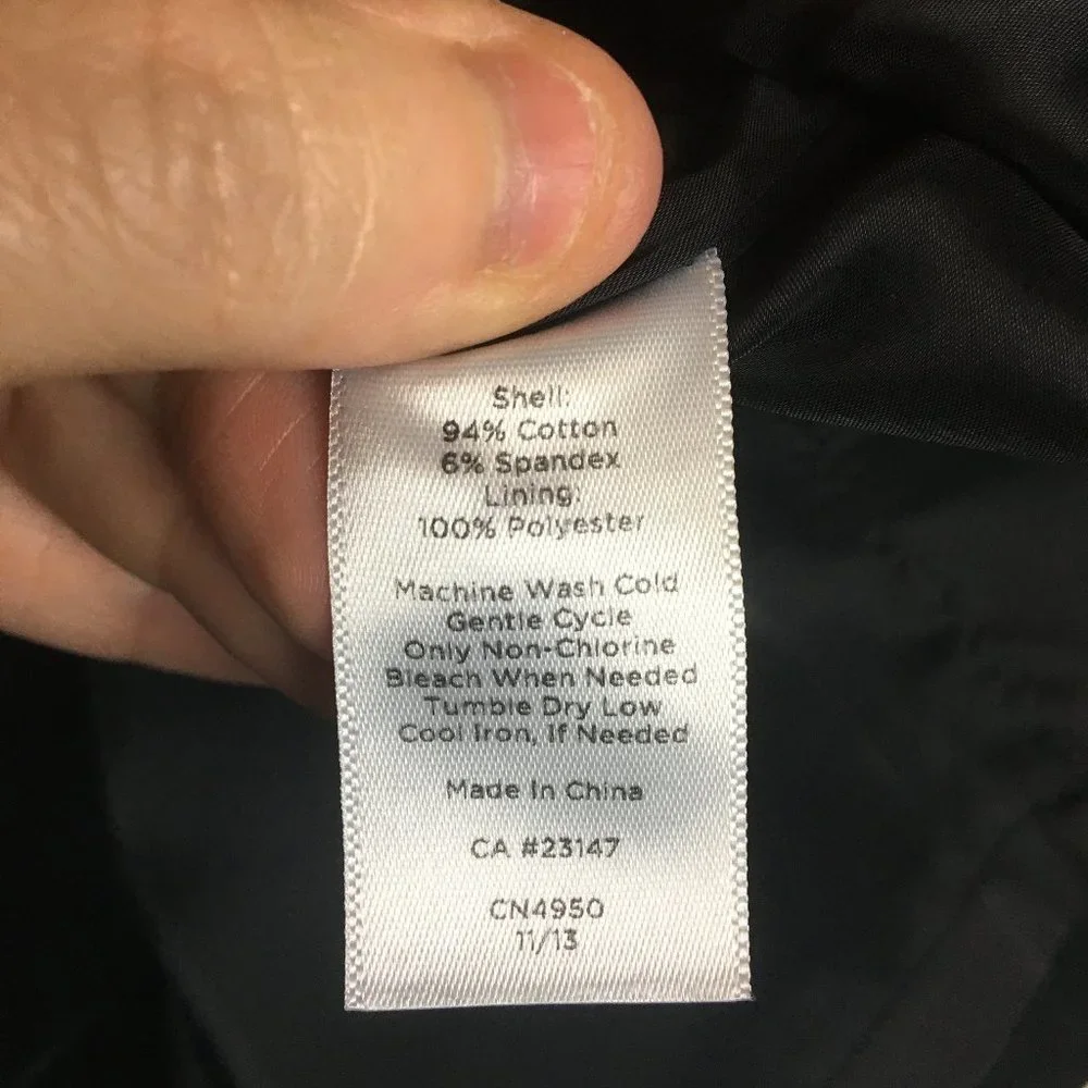 Talbots Black Mini Career Casual Skirt Size 14